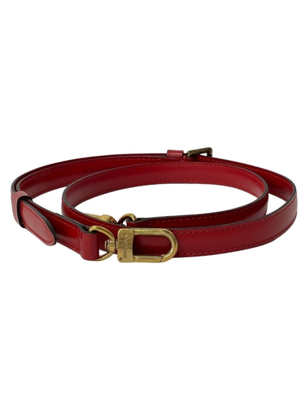 Louis Vuitton Shoulder Strap Epi Bandouliere Optional Castilian Red Leather